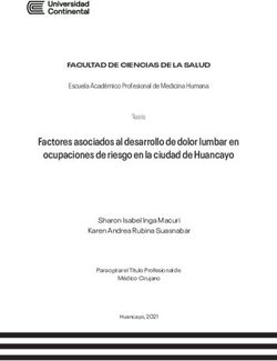 Factores Asociados Al Desarrollo De Dolor Lumbar En Ocupaciones De