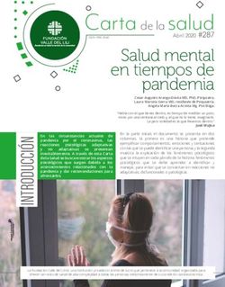 Carta De La Salud Salud Mental En Tiempos De Pandemia Fundaci N Valle