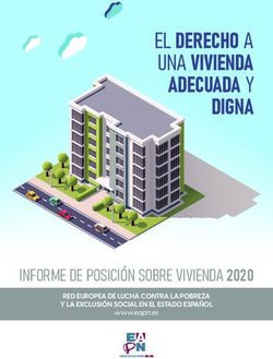 El Derecho A Una Vivienda Adecuada Y Digna Informe De Posici N Sobre