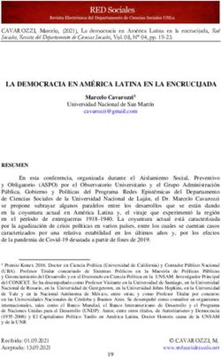 LA DEMOCRACIA EN AMÉRICA LATINA EN LA ENCRUCIJADA