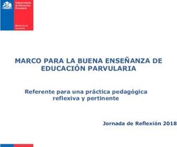 MARCO PARA LA BUENA ENSEÑANZA DE EDUCACIÓN PARVULARIA Referente para