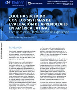 QUÉ HA SUCEDIDO CON LOS SISTEMAS DE EVALUACIÓN DE APRENDIZAJES EN