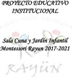 Proyecto Educativo Institucional Sala Cuna Y Jard N Infantil