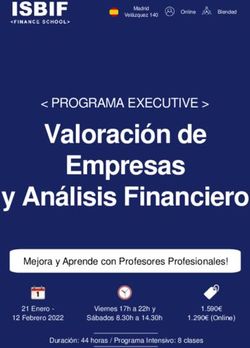 Valoración de Empresas y Análisis Financiero isbif