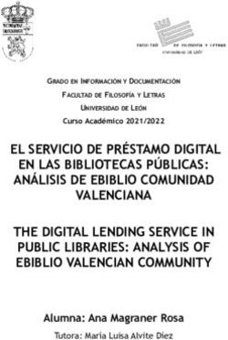 EL SERVICIO DE PRÉSTAMO DIGITAL EN LAS BIBLIOTECAS PÚBLICAS ANÁLISIS