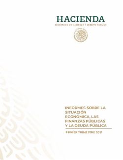 INFORMES SOBRE LA SITUACIÓN ECONÓMICA LAS FINANZAS PÚBLICAS Y LA DEUDA