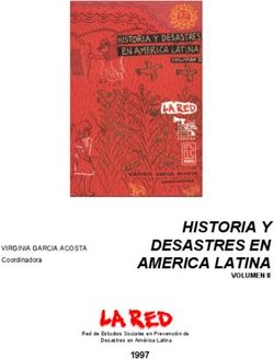 Historia Y Desastres En America Latina