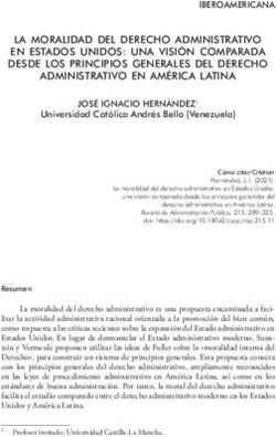 LA MORALIDAD DEL DERECHO ADMINISTRATIVO EN ESTADOS UNIDOS UNA VISIÓN