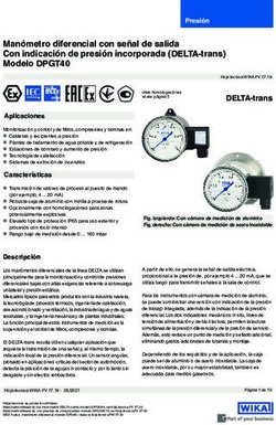 Manómetro diferencial con señal de salida Con indicación de presión