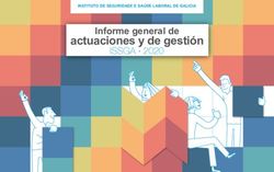 Actuaciones y de gestión ISSGA 2020 Informe general de Xunta de Galicia