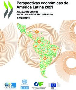 Perspectivas económicas de América Latina 2021 RESUMEN HACIA UNA