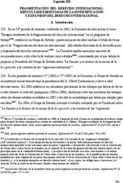 FRAGMENTACI N DEL DERECHO INTERNACIONAL DIFICULTADES DERIVADAS DE LA