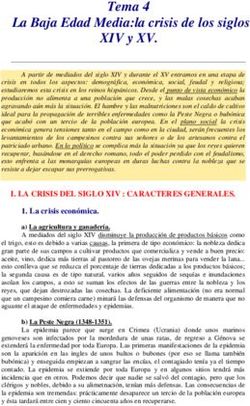 Tema 4 La Baja Edad Media La Crisis De Los Siglos