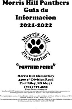 Morris Hill Panthers Guia de Informacion 2021-2022