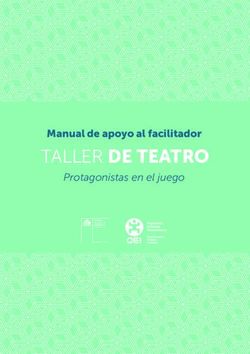 TALLER DE TEATRO Manual de apoyo al facilitador - Protagonistas en el juego