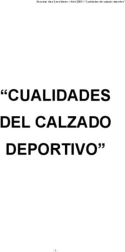 CUALIDADES DEL CALZADO DEPORTIVO