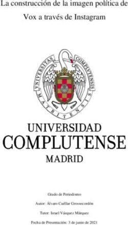 La construcción de la imagen política de Vox a través de Instagram