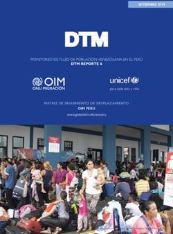 DTM REPORTE 6 MONITOREO DE FLUJO DE POBLACIÓN VENEZOLANA EN EL PERÚ - SETIEMBRE 2019 - R4V
