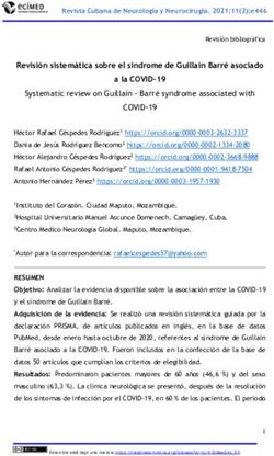 COVID-19 Revisión sistemática sobre el síndrome de Guillain Barré asociado - Revista Cubana ...
