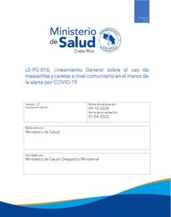 LS-PG-016. Lineamiento General sobre el uso de mascarillas y caretas a nivel comunitario en el marco de la alerta por COVID-19