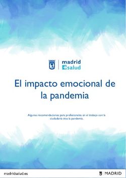 El impacto emocional de la pandemia - Algunas recomendaciones para profesionales en el trabajo con la ciudadanía tras la pandemia - Madrid Salud
