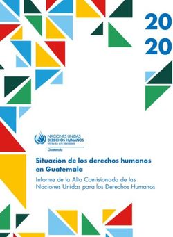 20 20 Situación de los derechos humanos en Guatemala Informe de la Alta Comisionada de las Naciones Unidas para los Derechos Humanos - OACNUDH