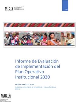 Informe de Evaluación de Implementación del Plan Operativo Institucional 2020 - PRIMER SEMESTRE 2020 PLIEGO 040: MINISTERIO DE DESARROLLO E ...