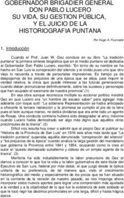 GOBERNADOR BRIGADIER GENERAL DON PABLO LUCERO SU VIDA, SU GESTION PÚBLICA, Y EL JUICIO DE LA HISTORIOGRAFIA PUNTANA