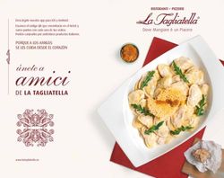 &Uacute;nete a PORQUE A LOS AMIGOS SE LES CUIDA DESDE EL CORAZ&Oacute;N - La Tagliatella