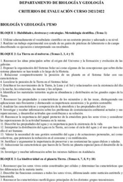 DEPARTAMENTO DE BIOLOGÍA Y GEOLOGÍA CRITERIOS DE EVALUACIÓN CURSO 2021/2022