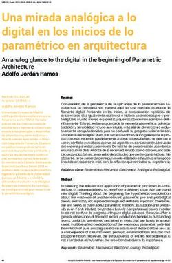 Una mirada anal&oacute;gica a lo digital en los inicios de lo param&eacute;trico en arquitectura - Veredes