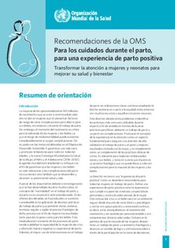Recomendaciones de la OMS