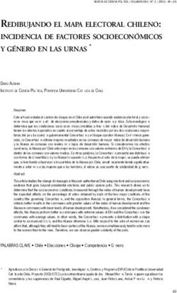 REDIBUJANDO EL MAPA ELECTORAL CHILENO: INCIDENCIA DE FACTORES SOCIOECONÓMICOS Y GÉNERO EN LAS URNAS