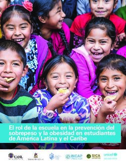El rol de la escuela en la prevenci&oacute;n del sobrepeso y la obesidad en estudiantes de Am&eacute;rica Latina y el Caribe - UNICEF
