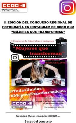Bases del concurso - II EDICIÓN DEL CONCURSO REGIONAL DE FOTOGRAFÍA EN INSTAGRAM DE CCOO CLM "MUJERES QUE TRANSFORMAN"