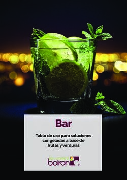 Bar Tablo de uso para soluciones congeladas a base de frutas y verduras