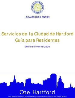 One Hartford - Servicios de la Ciudad de Hartford Guía para Residentes Otoño e Invierno 2020