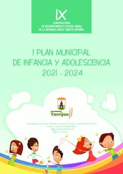 I PLAN MUNICIPAL DE INFANCIA Y ADOLESCENCIA