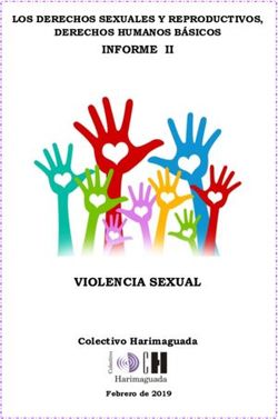 VIOLENCIA SEXUAL - INFORME II LOS DERECHOS SEXUALES Y REPRODUCTIVOS, DERECHOS HUMANOS BÁSICOS - Colectivo Harimaguada