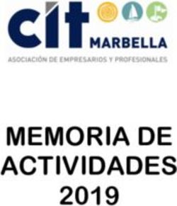 MEMORIA DE ACTIVIDADES 2019 - CIT Marbella