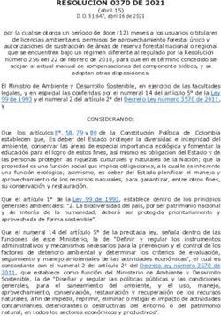 RESOLUCION 0370 DE 2021 - Derecho del Medio Ambiente