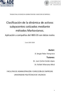 Clasificación de la dinámica de activos subyacentes cotizados mediante métodos Markovianos.