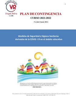PLAN DE CONTINGENCIA CURSO 2021-2022 - Colegio Virgen Reina