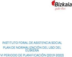 INSTITUTO FORAL DE ASISTENCIA SOCIAL PLAN DE NORMALIZACI&Oacute;N DEL USO DEL EUSKERA VI PERIODO DE PLANIFICACI&Oacute;N (2019-2022)