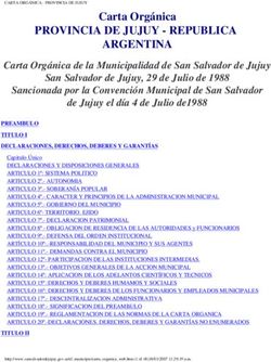 PROVINCIA DE JUJUY - REPUBLICA ARGENTINA