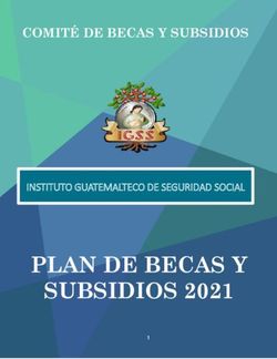 PLAN DE BECAS Y SUBSIDIOS 2021 - COMIT&Eacute; DE BECAS Y SUBSIDIOS - INSTITUTO GUATEMALTECO DE SEGURIDAD SOCIAL - IGSS