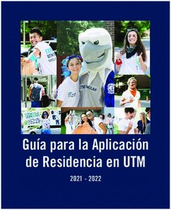 Gu&iacute;a para la Aplicaci&oacute;n de Residencia en UTM 2021 - 2022 - University of ...
