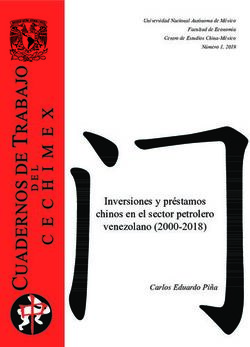 Inversiones y préstamos chinos en el sector petrolero venezolano (2000-2018) - Carlos Eduardo Piña