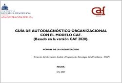 GUÍA DE AUTODIAGNÓSTICO ORGANIZACIONAL CON EL MODELO CAF - (Basado en la versión CAF 2020).