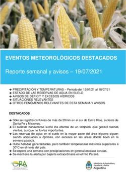 EVENTOS METEOROL&Oacute;GICOS DESTACADOS - Reporte semanal y avisos 19/07/2021
